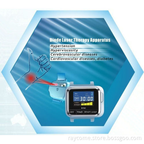physiotherapy equipment wrist watch low level laser therapy for Hyperviscosity, hyperlipemia, hypertension, diabetes